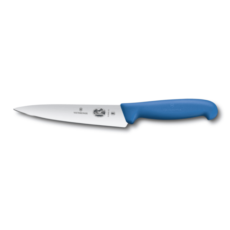 סכין שף רחבה Victorinox Fibrox כחולה 20 ס