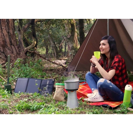 EnkiStove WILD+ – כירת שטח חכמה על ביו-מסה ללא עשן עם טכנולוגיית TPS