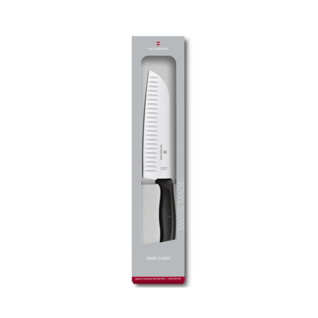 סכין סנטוקו Victorinox Swiss Classic להב מחורץ 17 ס