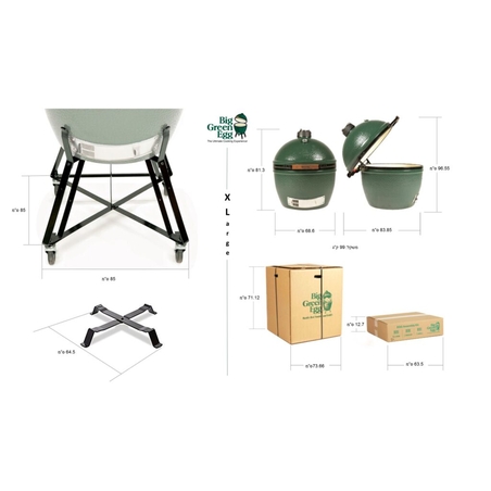 Big Green Egg XLarge | גריל קרמי Kamado מקצועי BGE