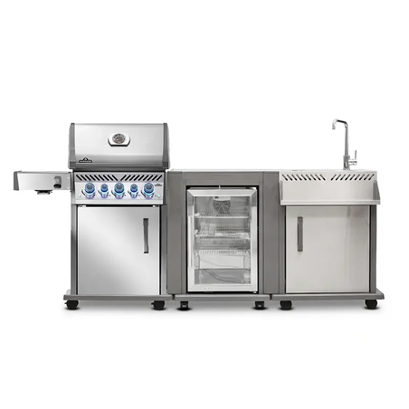 ROGUE MODULAR KITCHEN NAPOLEON – מטבח חוץ מודולרי מנירוסטה | גריל Rogue PRO-S 425 + יחידת מקרר + יחידת כיור