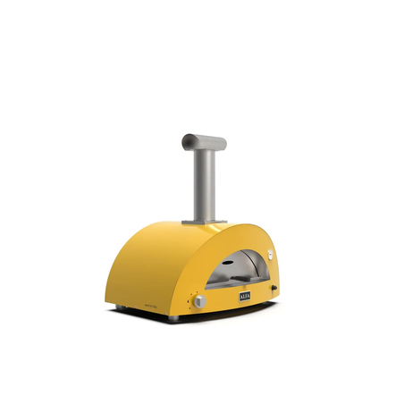 ALFA MODERNO 2 Pizze צהוב – טאבון גז איטלקי לשתי פיצות | עד 500°C