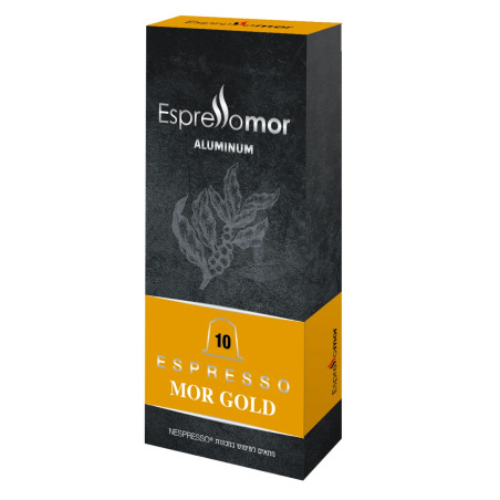 10 קפסולות נספרסו MOR GOLD