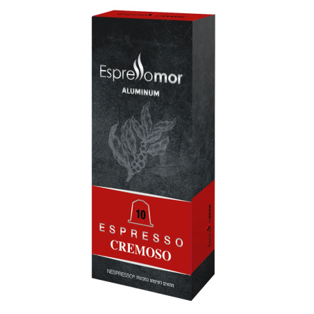 10 קפסולות אספרסו קרמוסו Cremoso