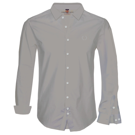 חולצת כפתורים כותנה אוקספורד - סטון