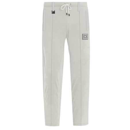 מכנסי ספורט עם תפר - לבן