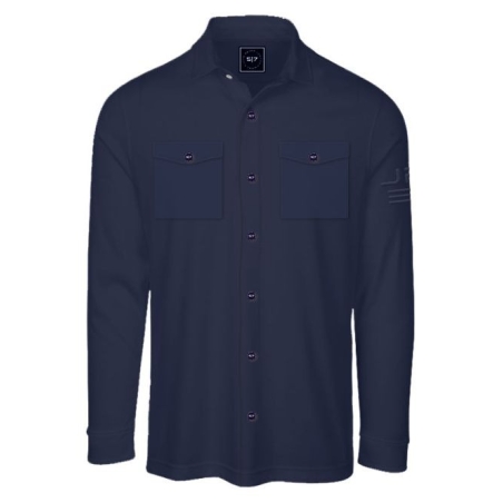 סווטשרט (OVERSHIRT (Velvet Lining- נייבי