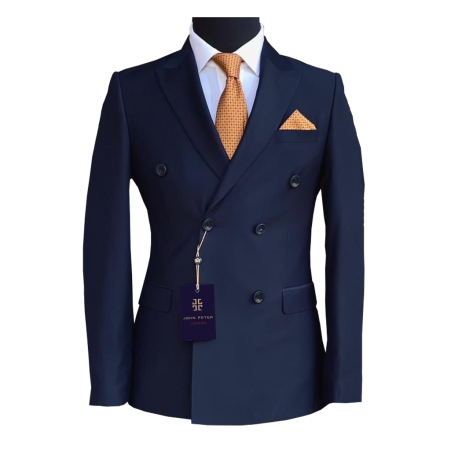 חליפת חתן דאבל 6 כפתורים - נייבי