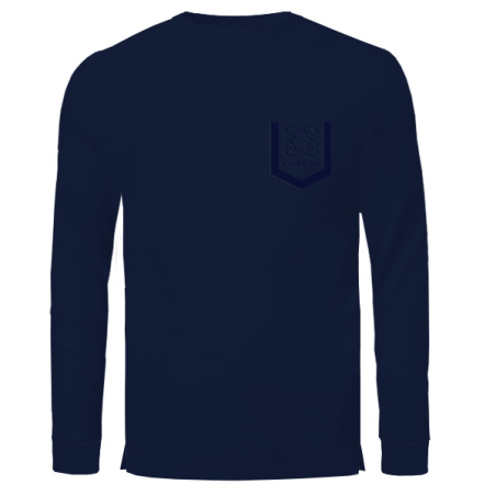 טישרט שרוול ארוך- נייבי