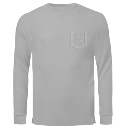 טישרט שרוול ארוך- אפור בהיר