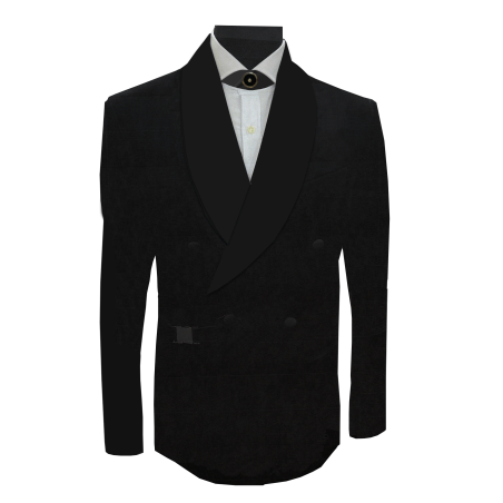 חליפת חתן דאבל צווארון SHAWL - שחור