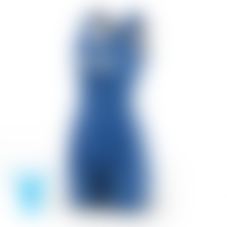 סינגלט נשים תחרותי להרמת משקולות - BLUE & WHITE
