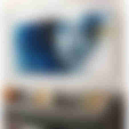 תמונת קנבס מעלפת פרצוף יפייפה במריחות צבע כחול דגם - L52013