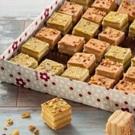 קוביות מיני שכבות פיסטוק