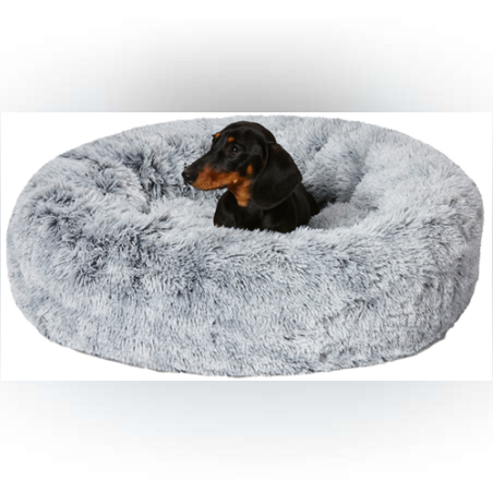 מיטת פינוק עגולה אפורה