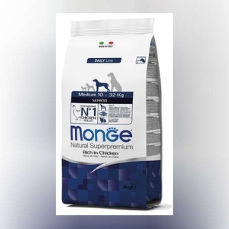 מונג' כלב סניור גזע בינוני עוף 12 ק