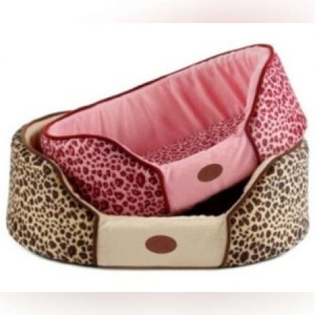 סט מנומר חום/ורוד 50 ס