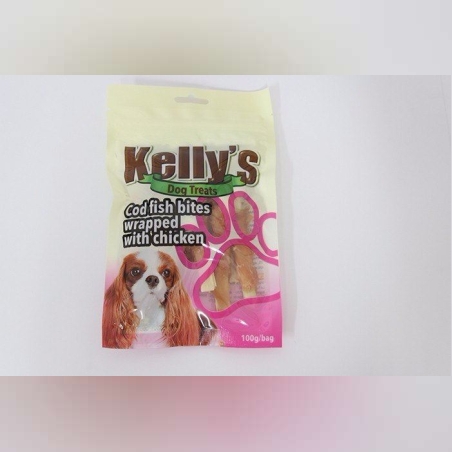 חטיף קייליס לכלב עוף/דג קוד 100 גרם