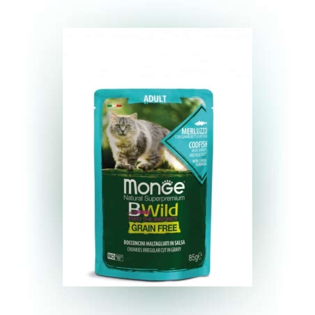 מונג' פאוץ' דג בקלה וירקות נטול דגנים