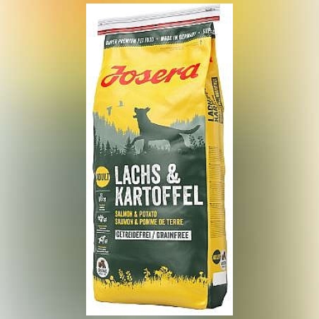 אוכל לכלבים ג'וסרה סלמון ותפוח אדמה ללא דגנים 15 ק