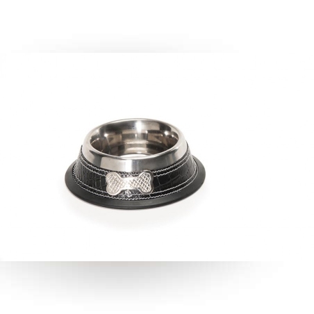 קערת נירוסטה דמוי עור 9 ס