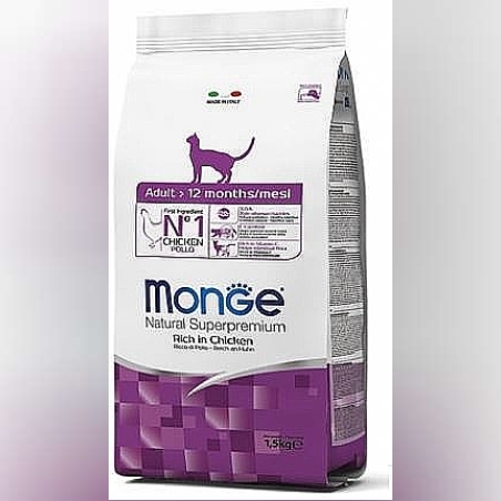 מונג' נטורל עוף לחתול 1.5 ק