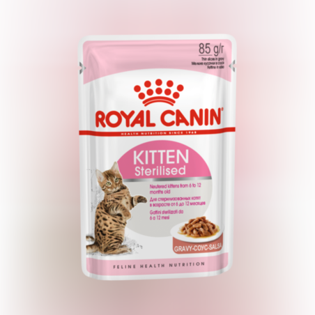 רויאל קנין פאוץ' קיטן סטרלייזד נתחים ברוטב 85 גרם