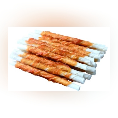 מקל דנטלי לבן עטוף בעוף מארז 8 יחדות