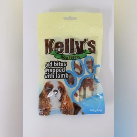 חטיף קייליס לכלב כבש/דג קוד 100 גרם