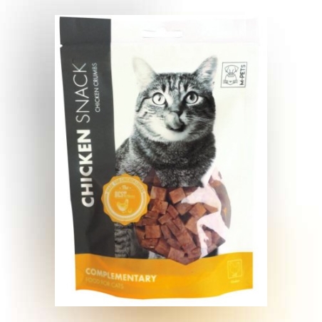 חטיף לחתולים אמפט קוביות עוף 80 גרם