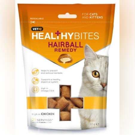 חטיף לחתולים למניעת היווצרות כדורי פרווה 65 גרם