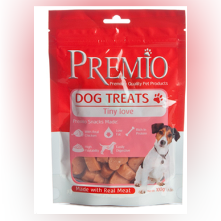 חטיף לכלב פרמיו לבבות 100 גרם