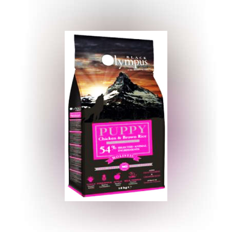 מזון לכלב בלאק אולימפוס - עוף ואורז חום לגורי כלבים 2 ק