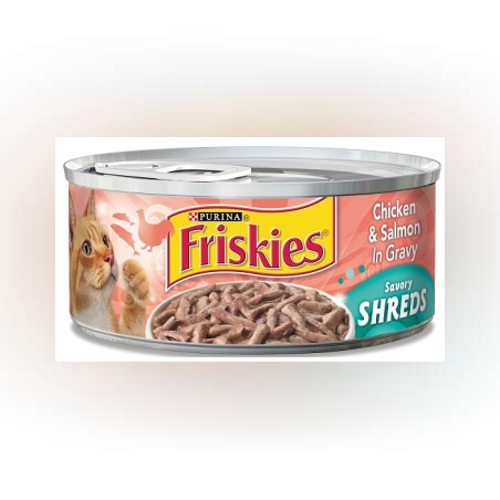 שימורי פריסקיז נתחי עוף וסלמון ברוטב 156 גרם