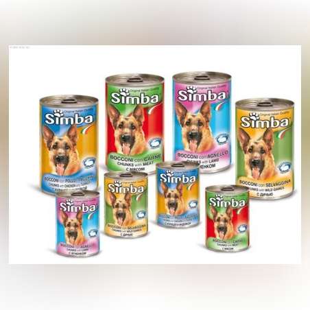 שימורים לכלב Simba – מגש 24 יח' - 4 טעמים