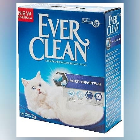 אוור קלין סגול לחתולים מולטי קריסטל ללא בישום 8.9 ק