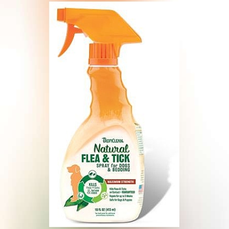 תרסיס טבעי לכלב נגד פרעושים וקרציות טרופיקלין 473 מ