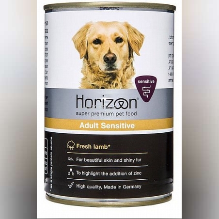 הורייזן - Horizon שימורים לכלבים רגישים בטעם כבש 400 ג'