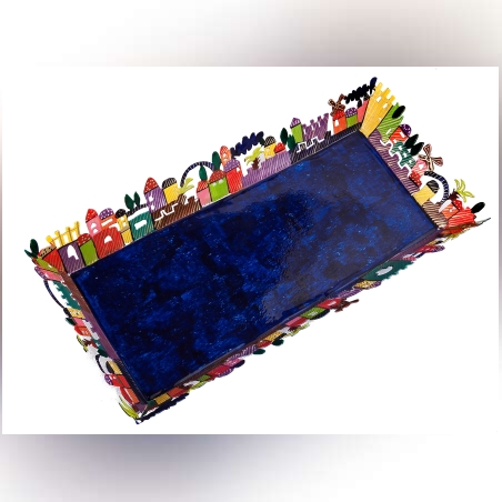 מגש ירושלמי מצויר ביד