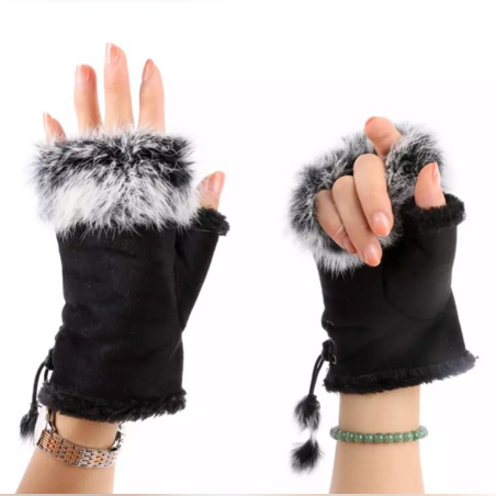 חצי כפפות פרווה