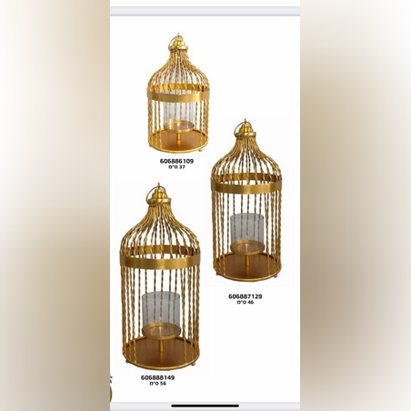 -דגם:  606886109 פמוט לנר בזהב