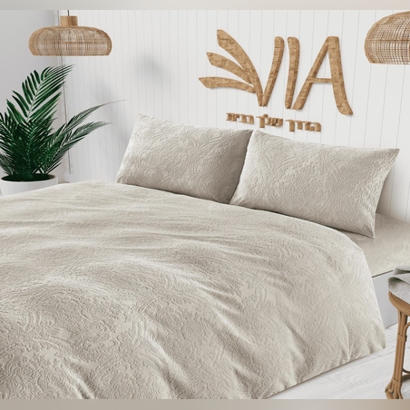 -                                                                                               - דגם סלינה- סט מצעים פלנל מבד חורפי 1