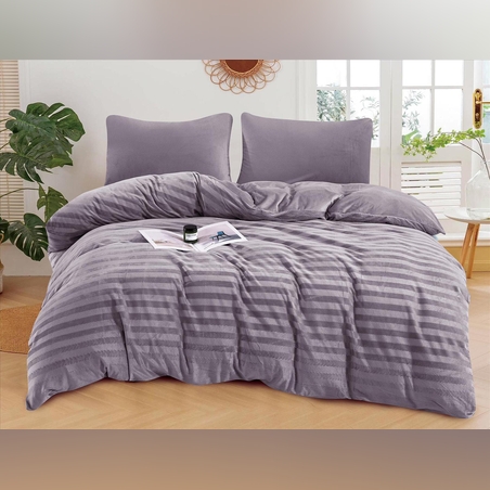 -                                                                                               - דגם פלאש- סט מצעים פלנל קטיפה מבד חורפי 4