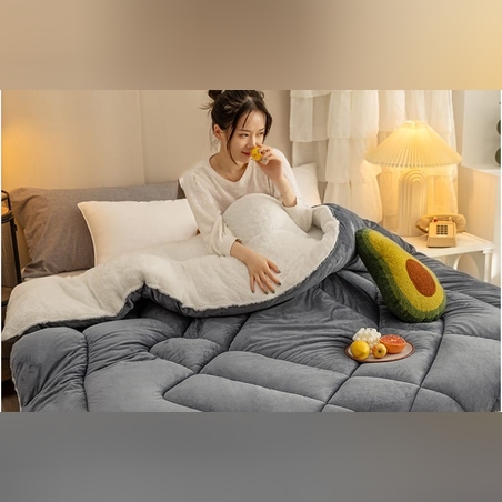 שמיכת כבש ממולאת דגם נאפל