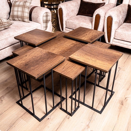 שולחנות מפוצלות- חום