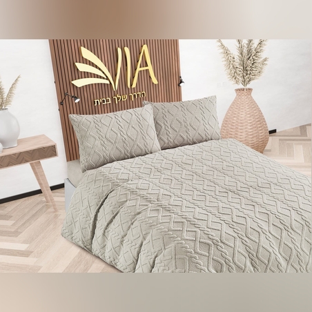 -                                                                                               - דגם רומינה - סט מצעים פלנל חורפי 2