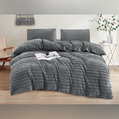 -                                                                                               - דגם פלאש- סט מצעים פלנל קטיפה מבד חורפי