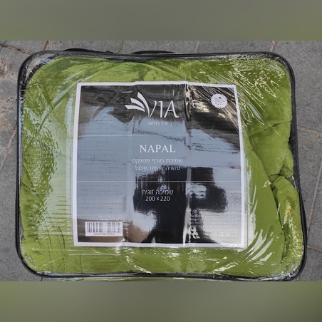 שמיכת כבש ממולאת דגם נאפל צבע נדיר סופר איכותי - זוגי 03