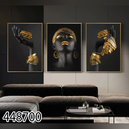 שלשה על קנבס מתוח וממוסגר לחדר השינה או לסלון דגם 448700