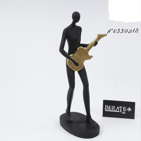 דמות עם גיטרה מזהב 2# ﻿גובה 33 ס